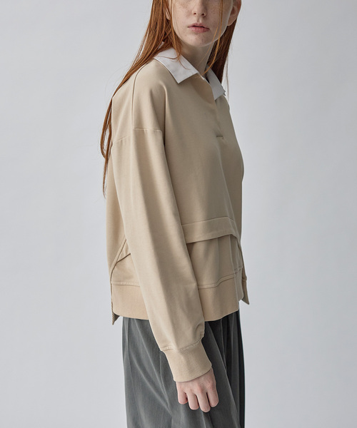 ATS(エーティーエス)の「ラグビーシャツプルオーバー(Tシャツ/カットソー・レディース・ベージュ・L/M)」の19枚目の写真