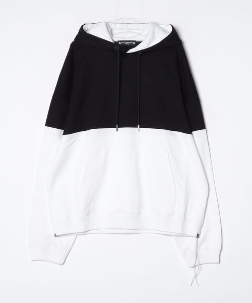 mastermind JAPAN(マスターマインド)の「BOXY BLOCK HOODIE(パーカー・メンズ・ブラック系その他3/ブラック系その他2/ブラック系その他・XL)」の1枚目の写真