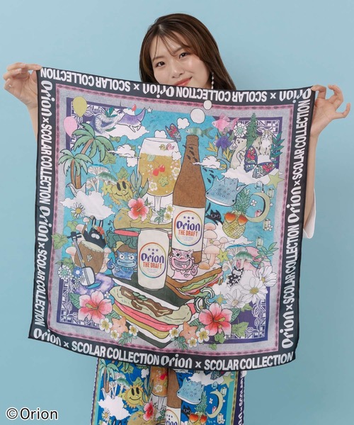 ScoLar(スカラー)の「462014:orion×ScoLar スカーフ柄バッグ(トートバッグ・レディース・ブルー/パープル/ベージュ・FREE)」の10枚目の写真