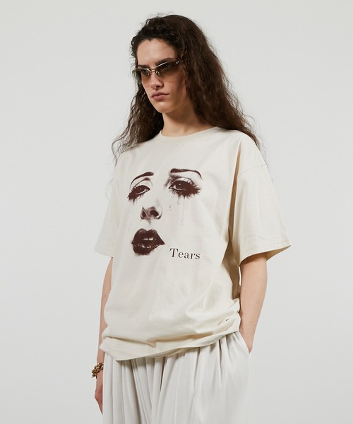 PRANK PROJECT(プランクプロジェクト)の「TEARS Tシャツ / TEARS T-shirt(Tシャツ/カットソー・レディース・ホワイト/グレー・38/36)」の6枚目の写真