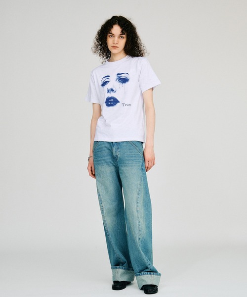 PRANK PROJECT(プランクプロジェクト)の「TEARS Tシャツ / TEARS T-shirt(Tシャツ/カットソー・レディース・ホワイト/グレー・38/36)」の16枚目の写真