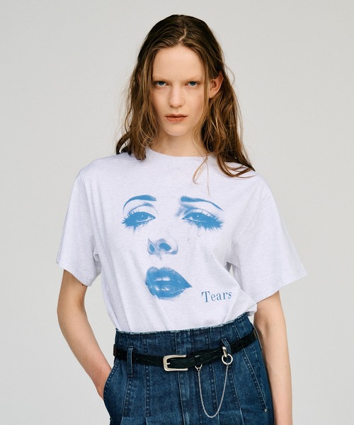 PRANK PROJECT(プランクプロジェクト)の「TEARS Tシャツ / TEARS T-shirt(Tシャツ/カットソー・レディース・ホワイト/グレー・38/36)」の19枚目の写真