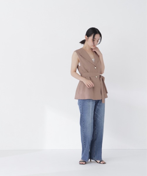 NATURAL BEAUTY BASIC(ナチュラルビューティーベーシック)の「セミフレアデニムパンツ(その他パンツ・レディース・ブラック/ブルー・X-SMALL/SMALL/MEDIUM)」の18枚目の写真