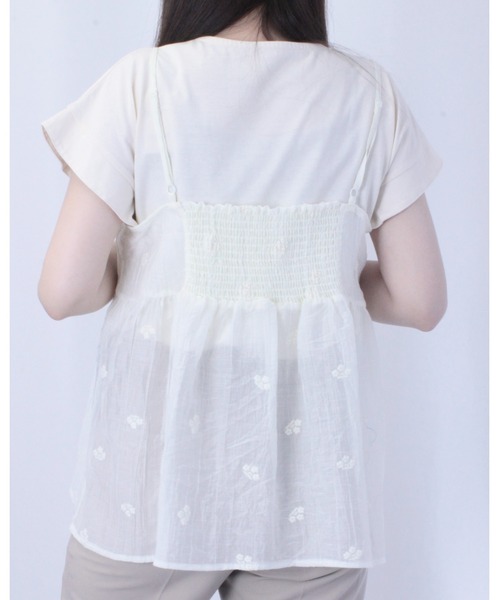 amini(アミニ)の「シアーワッシャーアソート刺繍ビスチェ(Tシャツ/カットソー・レディース・ブラック系その他/ブラウン系その他/ホワイト系その他/ブラウン系その他2/ブラック系その他2/ホワイト系その他2・MEDIUM)」の9枚目の写真