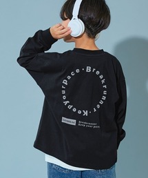devirock（デビロック）の「綿100％ デビラボ BIGシルエット プリント袖リブ 長袖Tシャツ（Tシャツ/カットソー）」