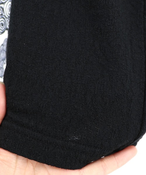 ScoLar（スカラー）の「162716：画家スカラーちゃん ネコ柄Tシャツ（Tシャツ/カットソー・レディース・ブラック/オフホワイト・M）」の15枚目の写真
