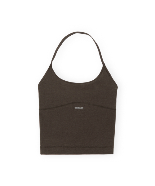 BROWNYARD BALANCE(ブラウンヤード・バランス)の「W ホルターネックトップ, ブラウン(Tシャツ/カットソー・レディース・その他・1/2)」の1枚目の写真