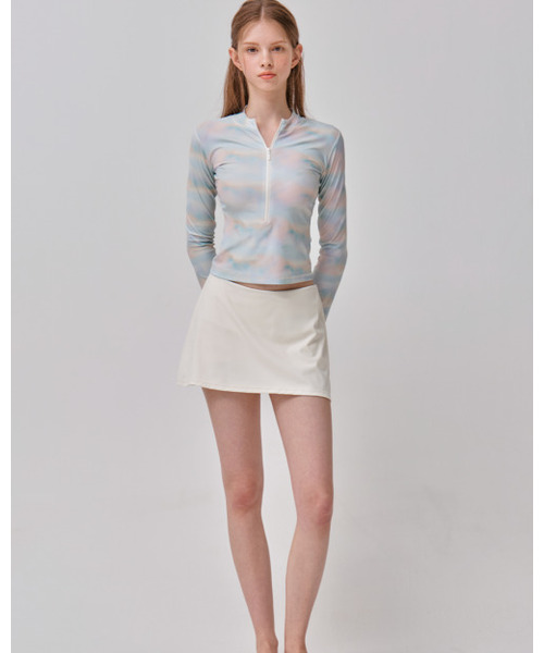 VIKINI VENDER（ビキニベンダー）の「シンプルラインスイムスカートパンツ - クリーム（スカート・レディース・その他・SMALL/MEDIUM）」の3枚目の写真