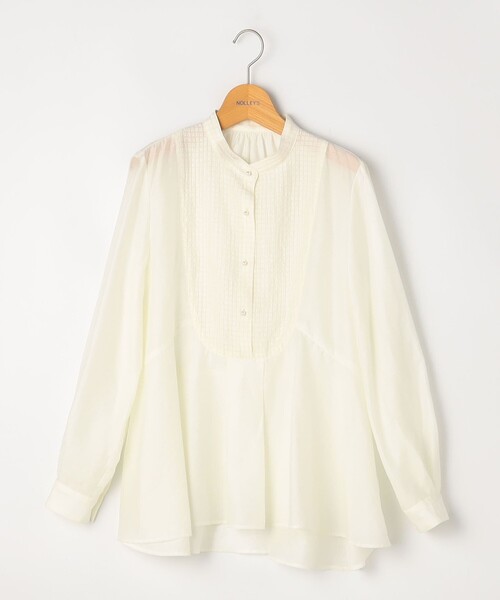 NOLLEY’S(ノーリーズ)の「異素材コンビボザムブラウス(シャツ/ブラウス・レディース・ブラック/オフホワイト・38/36)」の14枚目の写真