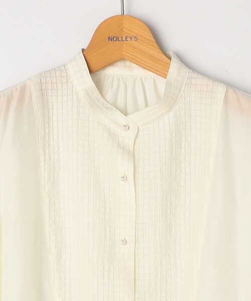 NOLLEY’S(ノーリーズ)の「異素材コンビボザムブラウス(シャツ/ブラウス・レディース・ブラック/オフホワイト・38/36)」の15枚目の写真