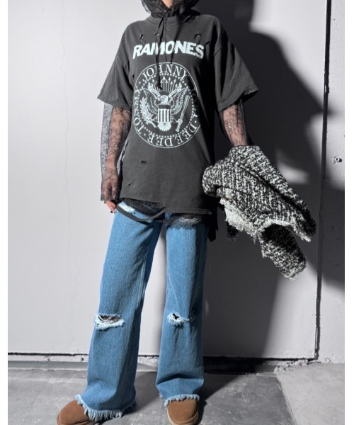 ARCHIVE STANCE(アーカイブスタンス)の「LACE HOODIE(パーカー・レディース・オフホワイト/ブラック・FREE)」の9枚目の写真
