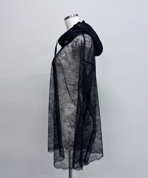 ARCHIVE STANCE(アーカイブスタンス)の「LACE HOODIE(パーカー・レディース・オフホワイト/ブラック・FREE)」の8枚目の写真
