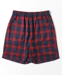 relaxed check shorts