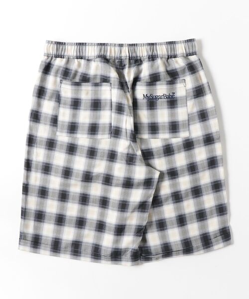 My sugar Babe（マイシュガーベイブ）の「relaxed check shorts（その他パンツ・メンズ・グレー/ピンク/グリーン・MEDIUM/LARGE）」の4枚目の写真