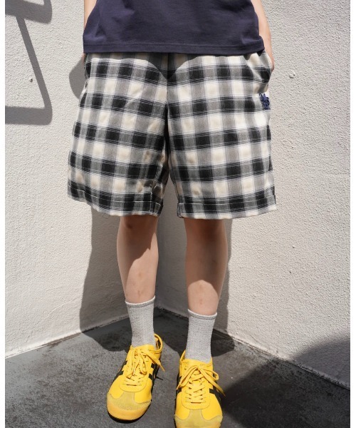 My sugar Babe（マイシュガーベイブ）の「relaxed check shorts（その他パンツ・メンズ・グレー/ピンク/グリーン・MEDIUM/LARGE）」の6枚目の写真