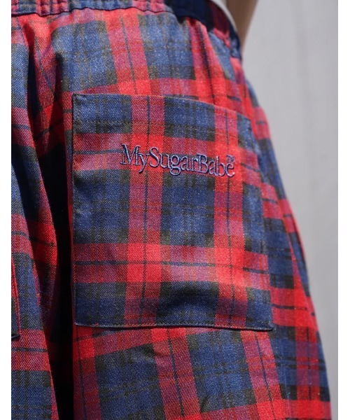 My sugar Babe（マイシュガーベイブ）の「relaxed check shorts（その他パンツ・メンズ・グレー/ピンク/グリーン・MEDIUM/LARGE）」の12枚目の写真