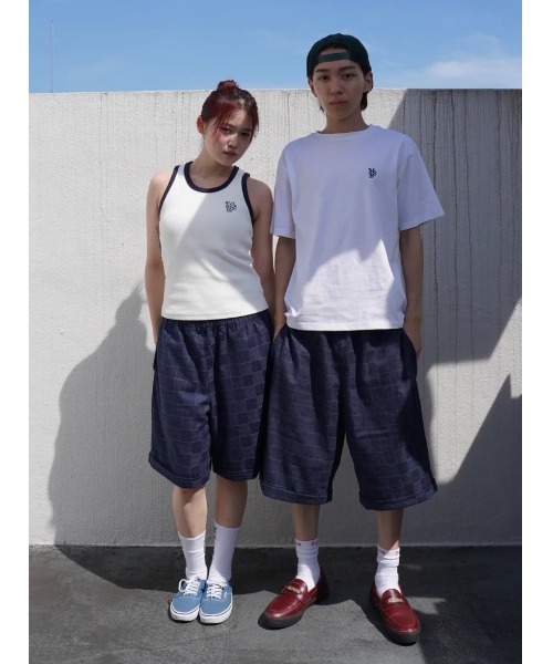 My sugar Babe（マイシュガーベイブ）の「relaxed check shorts（その他パンツ・メンズ・グレー/ピンク/グリーン・MEDIUM/LARGE）」の13枚目の写真