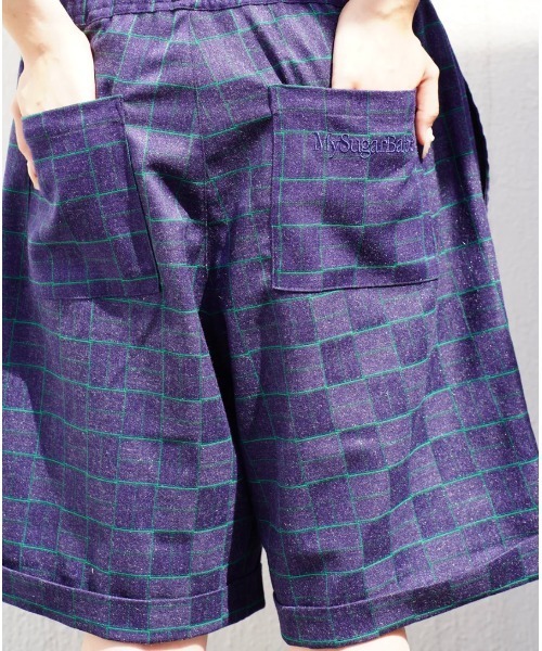 My sugar Babe（マイシュガーベイブ）の「relaxed check shorts（その他パンツ・メンズ・グレー/ピンク/グリーン・MEDIUM/LARGE）」の14枚目の写真