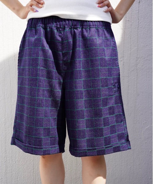 My sugar Babe（マイシュガーベイブ）の「relaxed check shorts（その他パンツ・メンズ・グレー/ピンク/グリーン・MEDIUM/LARGE）」の15枚目の写真
