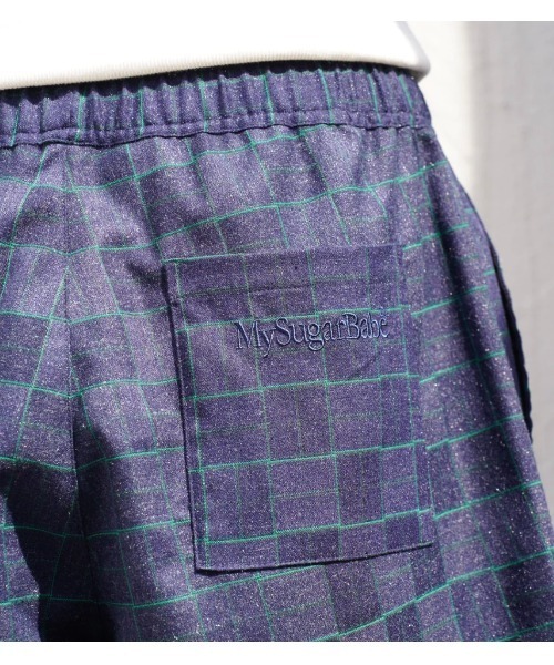 My sugar Babe（マイシュガーベイブ）の「relaxed check shorts（その他パンツ・メンズ・グレー/ピンク/グリーン・MEDIUM/LARGE）」の16枚目の写真