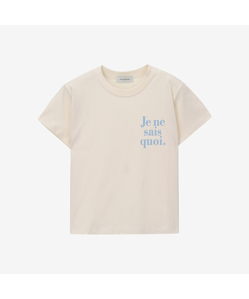 MIND BRIDGE WOMEN（マインドブリッジウーマン）の「[W]レタリングクロップTシャツ - 3カラー MYTS3290（Tシャツ/カットソー・レディース・ブラック/ライトベージュ・FREE）」の2枚目の写真