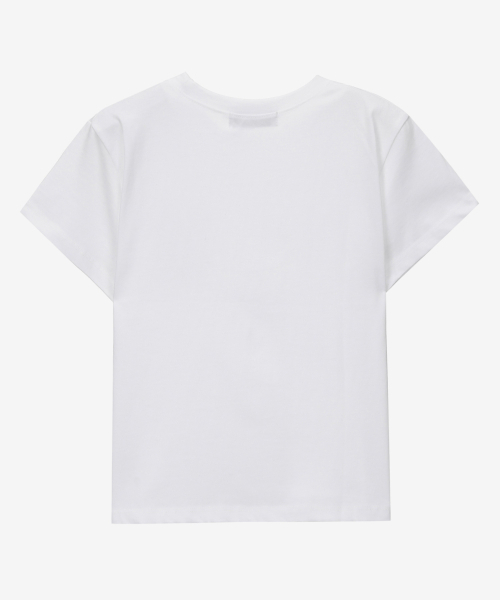 MIND BRIDGE WOMEN（マインドブリッジウーマン）の「[W]レタリングクロップTシャツ - 3カラー MYTS3290（Tシャツ/カットソー・レディース・ブラック/ライトベージュ・FREE）」の3枚目の写真