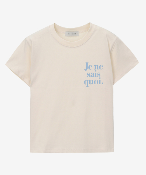 MIND BRIDGE WOMEN（マインドブリッジウーマン）の「[W]レタリングクロップTシャツ - 3カラー MYTS3290（Tシャツ/カットソー・レディース・ブラック/ライトベージュ・FREE）」の4枚目の写真