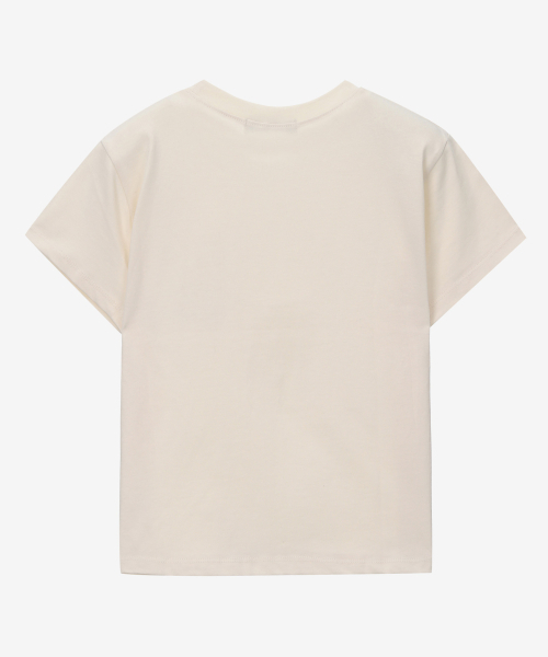 MIND BRIDGE WOMEN（マインドブリッジウーマン）の「[W]レタリングクロップTシャツ - 3カラー MYTS3290（Tシャツ/カットソー・レディース・ブラック/ライトベージュ・FREE）」の5枚目の写真