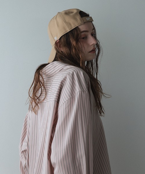 DONOBAN(ドノバン)の「【ELME】Offset Boyfriend Shirts / 2カラー(シャツ/ブラウス・レディース・ピンク/ブルー・M/S)」の10枚目の写真