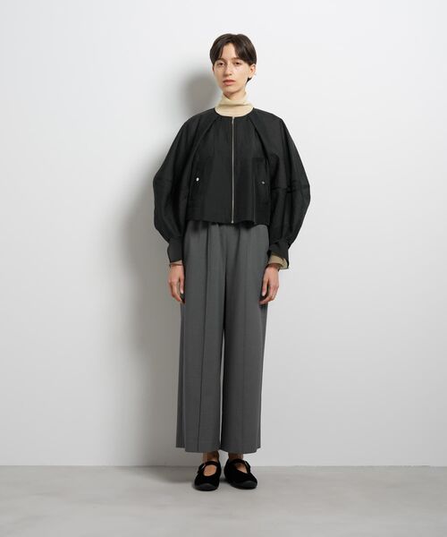 LANVIN en Bleu(ランバンオンブルー)の「シアージップアップブルゾン(ブルゾン・レディース・ベージュ/ブラック/ブラウン・38)」の4枚目の写真
