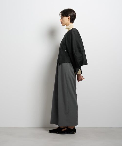 LANVIN en Bleu(ランバンオンブルー)の「シアージップアップブルゾン(ブルゾン・レディース・ベージュ/ブラック/ブラウン・38)」の5枚目の写真