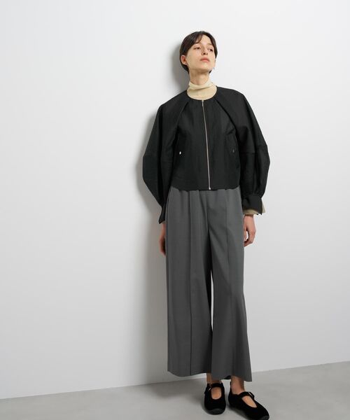 LANVIN en Bleu(ランバンオンブルー)の「シアージップアップブルゾン(ブルゾン・レディース・ベージュ/ブラック/ブラウン・38)」の7枚目の写真