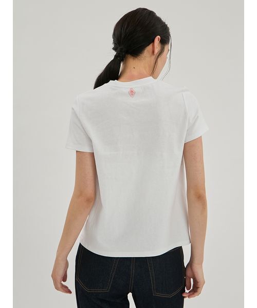 Mila Owen(ミラオーウェン)の「Farm Graphic Tシャツ(Tシャツ/カットソー・レディース・ホワイト/ライトブルー/チャコールグレー・F)」の7枚目の写真