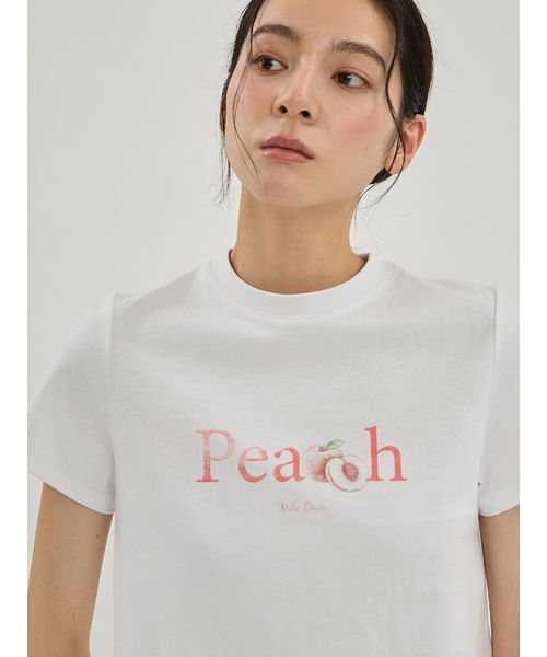 Mila Owen(ミラオーウェン)の「Farm Graphic Tシャツ(Tシャツ/カットソー・レディース・ホワイト/ライトブルー/チャコールグレー・F)」の10枚目の写真