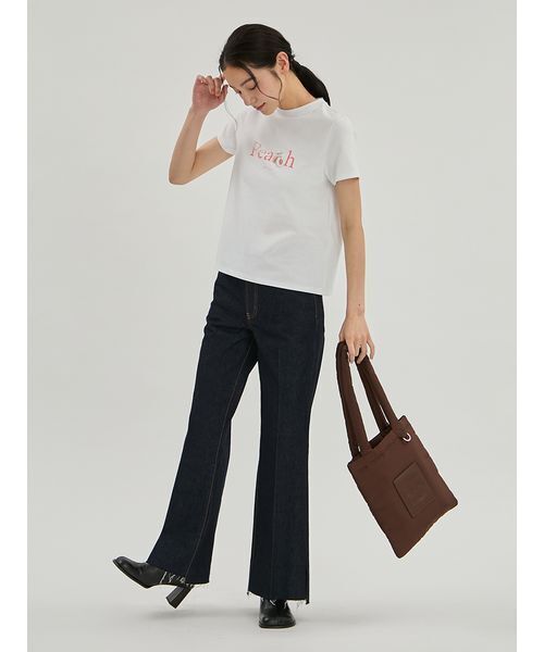 Mila Owen(ミラオーウェン)の「Farm Graphic Tシャツ(Tシャツ/カットソー・レディース・ホワイト/ライトブルー/チャコールグレー・F)」の15枚目の写真