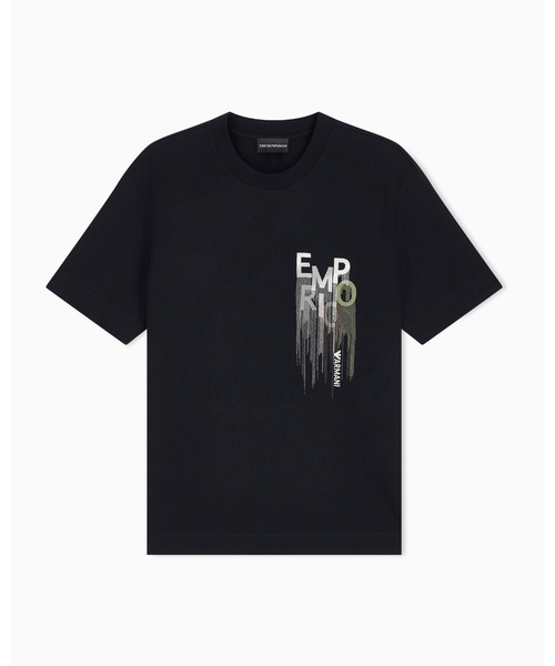 EMPORIO ARMANI(エンポリオアルマーニ)の「【エンポリオ アルマーニ】レギュラーフィット Tシャツ コットンヘビージャージー(Tシャツ/カットソー・メンズ・ホワイト/ブラック・MEDIUM/SMALL/X-SMALL/LARGE/X-LARGE)」の9枚目の写真