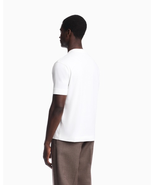 EMPORIO ARMANI(エンポリオアルマーニ)の「【エンポリオ アルマーニ】レギュラーフィット Tシャツ コットンヘビージャージー(Tシャツ/カットソー・メンズ・ホワイト/ブラック・MEDIUM/SMALL/X-SMALL/LARGE/X-LARGE)」の5枚目の写真