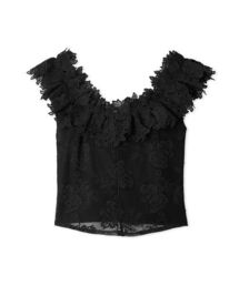SNIDEL | フリルカラーカットレースTOPS(Tシャツ/カットソー)