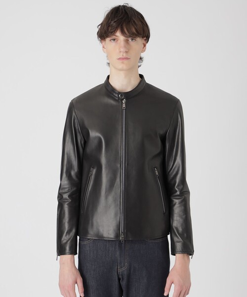 BLACK LABEL CRESTBRIDGE(ブラックレーベル・クレストブリッジ)の「シープエレガンスシングルライダース(ライダースジャケット・メンズ・ブラック・XL/L/M)」の3枚目の写真