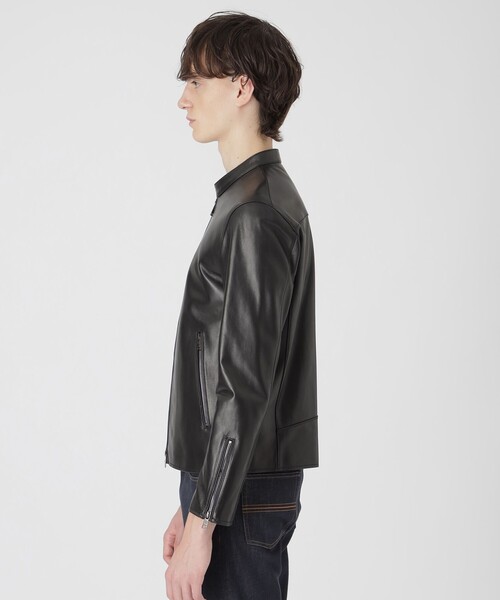 BLACK LABEL CRESTBRIDGE(ブラックレーベル・クレストブリッジ)の「シープエレガンスシングルライダース(ライダースジャケット・メンズ・ブラック・XL/L/M)」の4枚目の写真