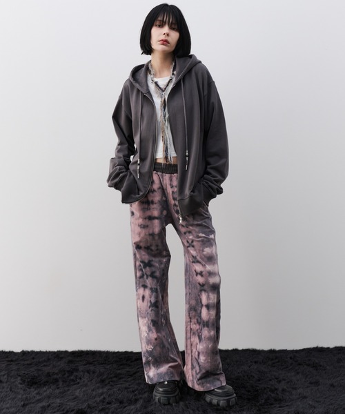 AIVER（アイバー）の「AIVER　ヘビー裏毛ビーズコードパーカー（パーカー・メンズ・ブラック/チャコールグレー・LARGE/MEDIUM/SMALL）」の15枚目の写真