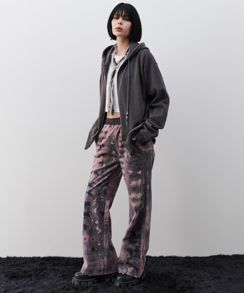AIVER（アイバー）の「AIVER　ヘビー裏毛ビーズコードパーカー（パーカー・メンズ・ブラック/チャコールグレー・LARGE/MEDIUM/SMALL）」の16枚目の写真