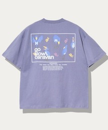 USA/C スクエアLOGO バックプリントゆったりTEE