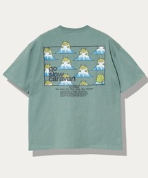 USA/C スクエアLOGO バックプリントゆったりTEE