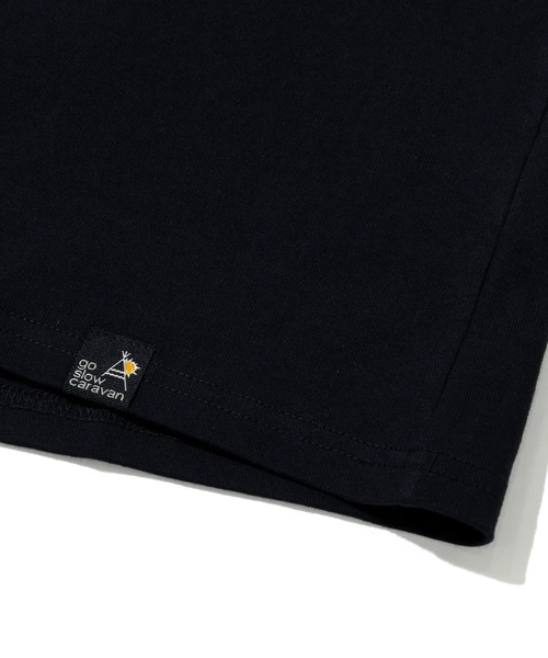 go slow caravan(ゴースローキャラバン)の「USA/C スクエアLOGO バックプリントゆったりTEE(Tシャツ/カットソー・メンズ・ブラック/ラベンダー/グリーン/アイボリー・X-LARGE/LARGE/MEDIUM)」の8枚目の写真
