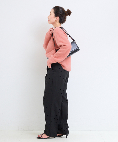 B.C STOCK(ベーセーストック)の「【WEB+一部店舗限定】fox woolクルーネックプルオーバー(ニット/セーター・レディース・レッド/グリーン/ピンク/ラベンダー/イエロー/ホワイト/チャコールグレー/ネイビー・FREE)」の17枚目の写真