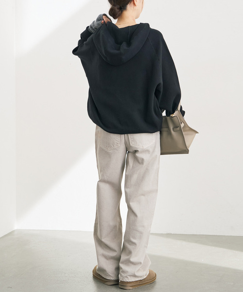Spick & Span（スピックアンドスパン）の「コットン混 ニットフーディー（パーカー・レディース・ブラック/グレー/ベージュ系その他・FREE）」の12枚目の写真