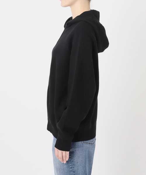 Spick & Span(スピックアンドスパン)の「コットン混 ニットフーディー(パーカー・レディース・ブラック/グレー/ベージュ系その他・FREE)」の6枚目の写真