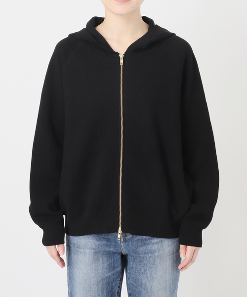Spick & Span(スピックアンドスパン)の「コットン混 ニットフーディー(パーカー・レディース・ブラック/グレー/ベージュ系その他・FREE)」の12枚目の写真