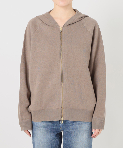Spick & Span(スピックアンドスパン)の「コットン混 ニットフーディー(パーカー・レディース・ブラック/グレー/ベージュ系その他・FREE)」の16枚目の写真